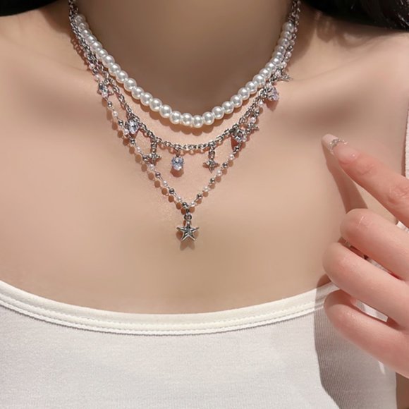 star pearl necklace - Picture 3 of 12